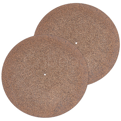 Cork Turntable Slipmat Record Platter for Phonograph AJEW-WH0348-216-1