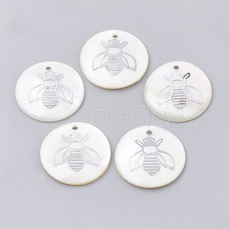 Freshwater Shell Pendants SHEL-T009-12P-1