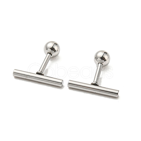 304 Stainless Steel Stud Earrings EJEW-Z034-04C-P-1