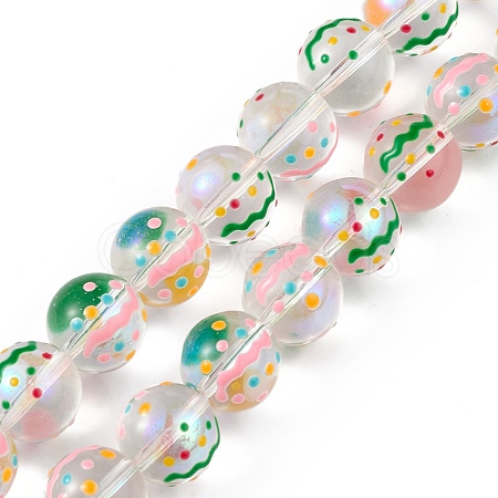 Handmade Lampwork Beads Strands LAMP-F029-01H-1