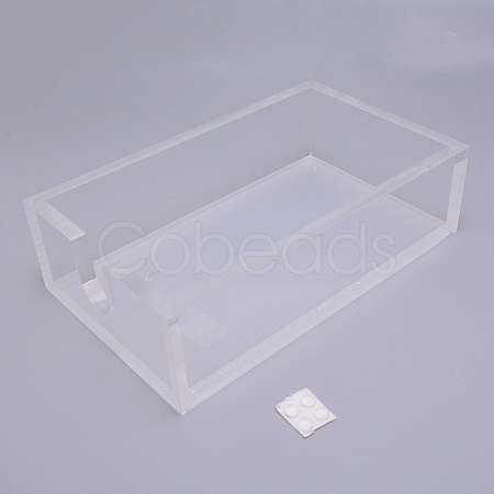 Acrylic Napkin Holder Box CON-WH0072-61-1