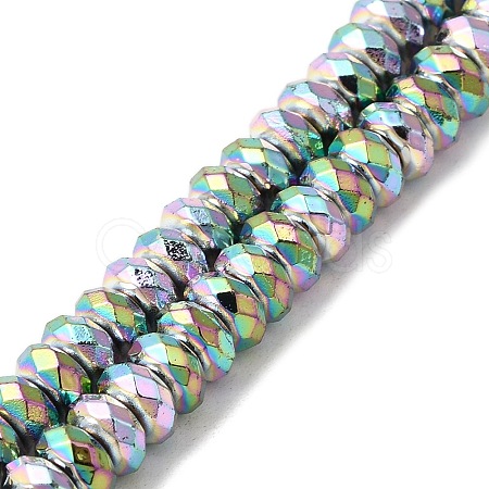 Baking Painted Synthetic Non-magnetic Hematite Beads Strands G-I364-M01-01-1