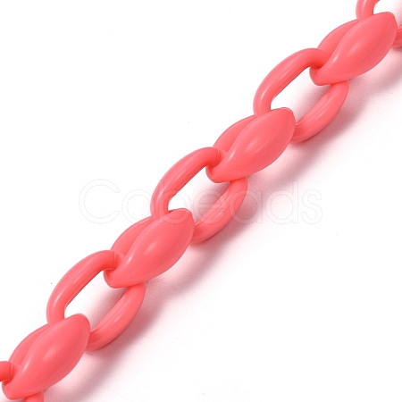 Handmade Acrylic Cable Chains AJEW-JB00690-04-1