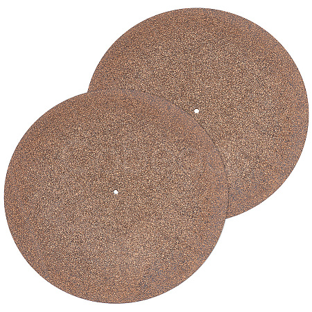 Cork Turntable Slipmat Record Platter for Phonograph AJEW-WH0348-216-1