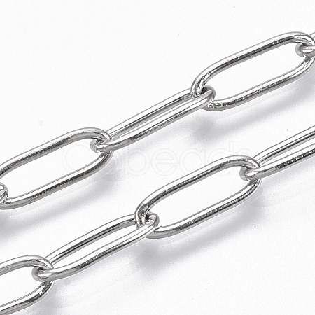 304 Stainless Steel Paperclip Chains CHS-S006-JN957-1-1