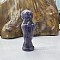 Natural Lepidolite Carved Healing Goddess Figurines, Reiki Energy Stone Display Decorations, 80mm