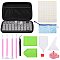 14 Styles DIY Rhinestones Plastic Beads Display Storage Box, with Tray Plate, DIY Rhinestones Picker Tools, Hopper, Plastic Scraper Tool, DIY 5D Diamond Embroidery Pen, PVC Plastic Pen Bag, Mixed Color, 14style/bag