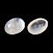 Natural Rainbow Moonstone Cabochons, Grade A, Oval, 17~19.5x13~14.5x6.5~8mm