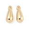 CCB Plastic Pendants, Teardrop Charms, Golden, 15.5x6mm, Hole: 1.4mm