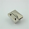 Zinc Alloy Twist Bag Lock Purse Catch Clasps, for DIY Bag Purse Hardware Accessories, Platinum, 3.5x4.3cm