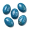 Natural Howlite Cabochons, Oval, Dyed, 18x13x5~5.5mm