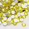 Glass Flat Back Rhinestone, Grade A, Back Plated, Faceted, Half Round, Citrine, SS6, 1.9~2mm, 1440pcs/bag