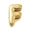 Ion Plating(IP) 304 Stainless Steel Slide Charms, Real 14K Gold Plated, Letter F, 8.5x5.5x4.5mm, Hole: 3.5x1.5mm