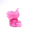 Natural Rose Quartz Display Decoraiton, Reiki Energy Stone Display Decorations, Elephant, 50x50x70mm