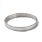 Non-Tarnish 304 Stainless Steel Plain Bangle, Stainless Steel Color, Inner Diameter: 2-1/8x2-1/2 inch(5.4x6.3cm)