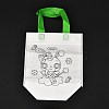 Rectangle Non-Woven DIY Environmental Scribble Bags DIY-B030-01-2