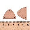 Poplar Wood Dyed Triangle Chandelier Component Links WOOD-N016-14-3