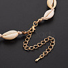 Natural Shell Beaded Necklace and Bracelet SJEW-T002-01-6