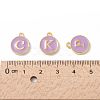 Golden Plated Alloy Enamel Charms ENAM-S118-10-M-3