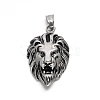 Lion Retro 304 Stainless Steel Pendants STAS-F011-38-2