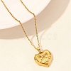 Love Heart Stainless Steel Pandant Necklace PW-WG59510-01-1