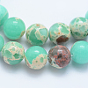 Synthetic Imperial Jasper Beads Strands X-G-F531-8mm-H09-3
