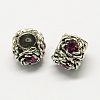 Alloy Rhinestone European Beads MPDL-R036-11E-1