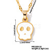 Cute Halloween Stainless Steel Skull Pendant Necklaces for Unisex RT1266-1