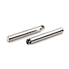 304 Stainless Steel Slide On End Clasp Tubes STAS-C044-08D-P-3