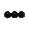 Synthetic Black Stone Beads Strands X-G-H1628-6mm-1-1