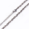 Iron Cable Chains Necklace Making MAK-J009A-07B-2