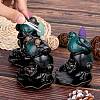 3Pcs 3 Styles Ceramic Decorations Lotus Frog Flowback Incense Stove Ceramic Incense Stove Decorations Gift JX846A-3