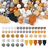 75Pcs 15 Style Silicone Beads SIL-TA0001-34-11