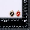 24Pcs 4 Colors Rack Plating Alloy Enamel Pendants FIND-SZ0006-06-8