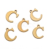 304 Stainless Steel Alphabet Charms STAS-H122-C-AB-2