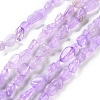 Natural Amethyst(Dyed & Heated) Beads Strands G-P497-01C-44-1