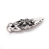 Tibetan Style 304 Stainless Steel Pendants STAS-P305-60AS-3