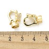 Brass Fold Over Clasps KK-Z083-19G-01-2