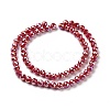 Electroplate Opaque Glass Beads Strands EGLA-H101-02A-3
