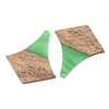 Opaque Resin & Walnut Wood Pendants RESI-S389-055A-C03-2