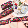 Ethnic Style Polyester Ribbons OCOR-WH0079-65A-3