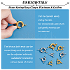 Unicraftale 16 Sets 8 Styles Brass Spring Ring Clasps KK-UN0001-26-5
