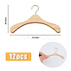 SUPERFINDINGS 12Pcs Miniature Wood Doll Clothes Hangers DIY-FH0005-32C-2