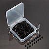 Synthetic Black Stone Beads Strands G-AR0002-08-7