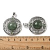 Natural Green Aventurine Pendants G-Q158-03E-3