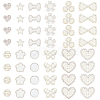 ARRICRAFT 48Pcs 12 Style Non Woven Fabric Ornament Accessories DIY-AR0002-27-1