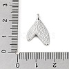 Brass Micro Pave Clear Cubic Zirconia Pendants KK-Q816-05P-02-3