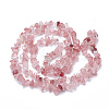 Cherry Quartz Glass Beads Strands X-G-S280-18-2