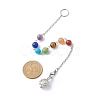 Chakra Natural & Synthetic Mixed Stone Dowsing Pendulum Pendant Decorations PALLOY-JF01882-2