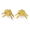 Ion Plating(IP) 304 Stainless Steel Knot Stud Earrings for Women EJEW-K244-04G-2